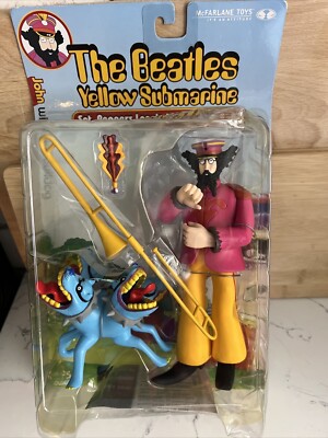 BEATLES Yellow Submarine COMPLETE SET OF 8 ACTION FIGURES 1999