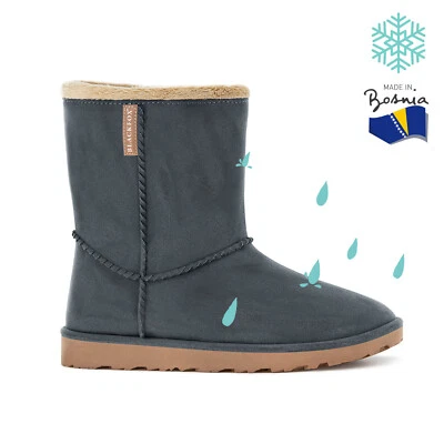 AJS BLACKFOX BLACKFOX Damen-Winterboot G-Stiefel Cheyennetoo Anthrazit wasserdicht gefüttert