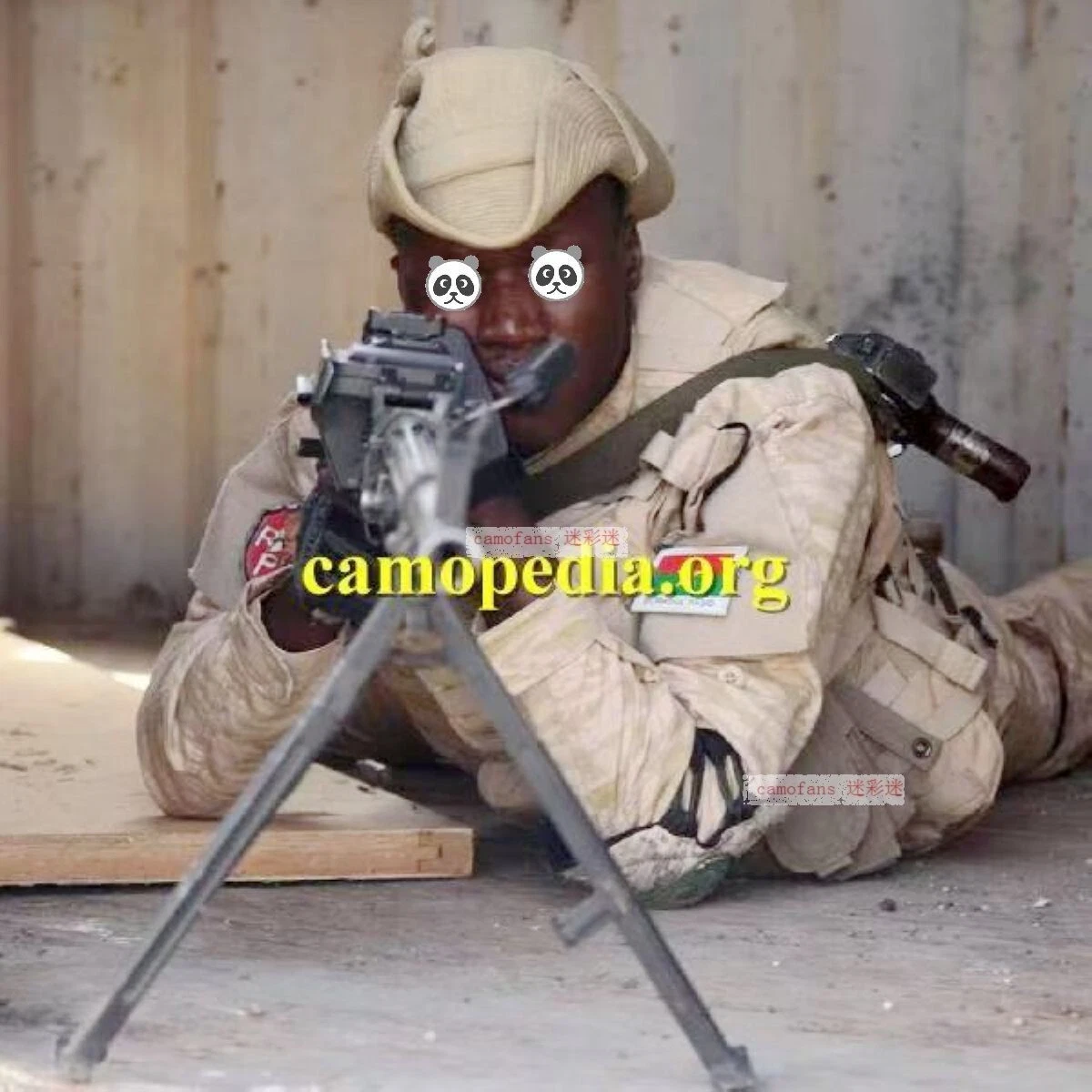 Rare++ Original Africa Burkina Faso Army Desert Tiger Stripe Camouflage Uniforms - 第 2 张/共 7 张