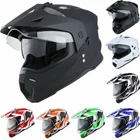1Storm Dual Sport Motorcycle Off Road Full Face Dual Visor Helmet HF802CLS