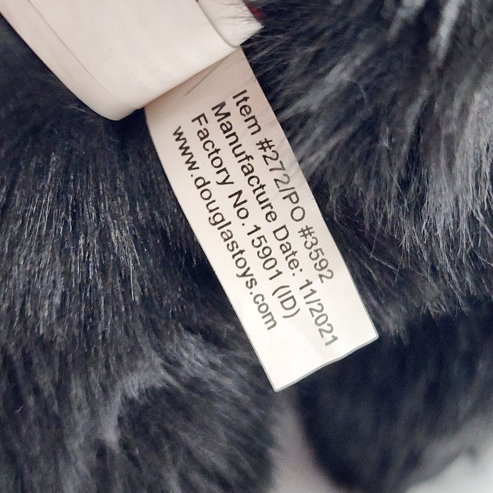 Douglas Almond Black Bear 272 Cuddle Toy Plush Realistic Stuffed