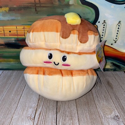 Smoochy Pals Stacked Pancakes Stuffed Plush Soft Squishy Smiling Cute