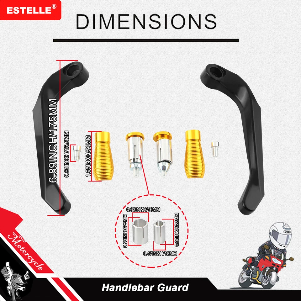 Protector de mano extremo manillar motocicletas Suzuki GSXS1000F 2016-2022 Foto 2 de 4