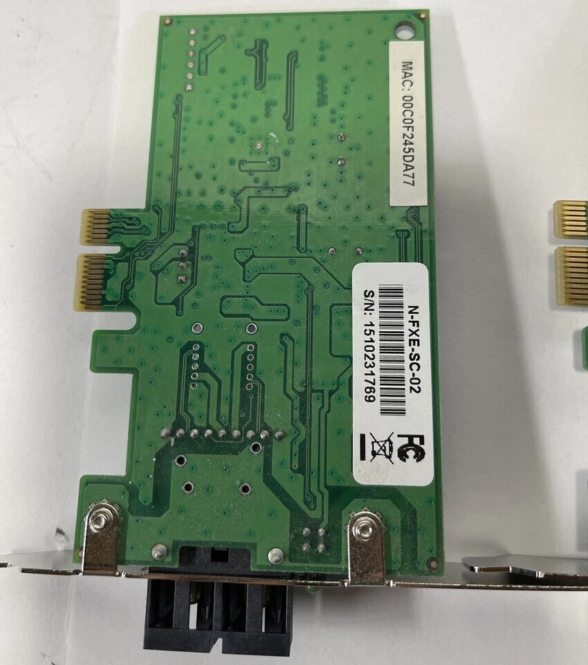 AXFE-1311-0126- Axcen Network PCI-E Fiber Optic NetworkCard N-FXE-SC-02 - Image 4 of 4