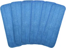 Microfiber Replacement Mop Pad 18" x 6" Wet & Dry Home & Commercial Cleaning 6pk