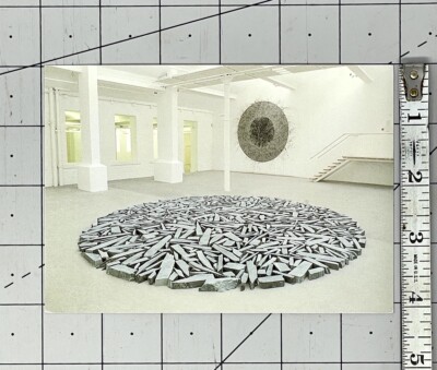 Richard Long (b. 1945) Art Announcement Card 1989 Halifax Circle