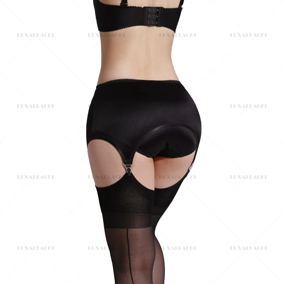 Luxallacki Strumpfhalter zum Überziehen, 4 Riemen, Strumpfgürtel, Unterwäsche - Bild 3 von 4