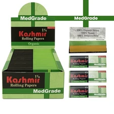 Organic Rolling Papers 1 1/4 (1.25) MedGrade | 25 Pack | 32 Ultra Clean Leaves