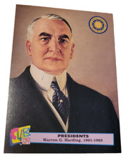 1993 Club Pro Set Presidents #26 Warren Harding Trading Card Smithsonian (G6