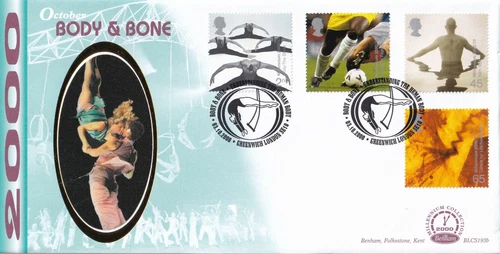 Body & Bone GB Benham BLCS193b FDC Greenwich 2000 (37088)