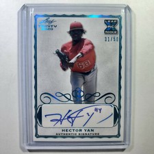2020 Leaf Trinity - Hector Yan - Auto Autograph /50- #A-HY1