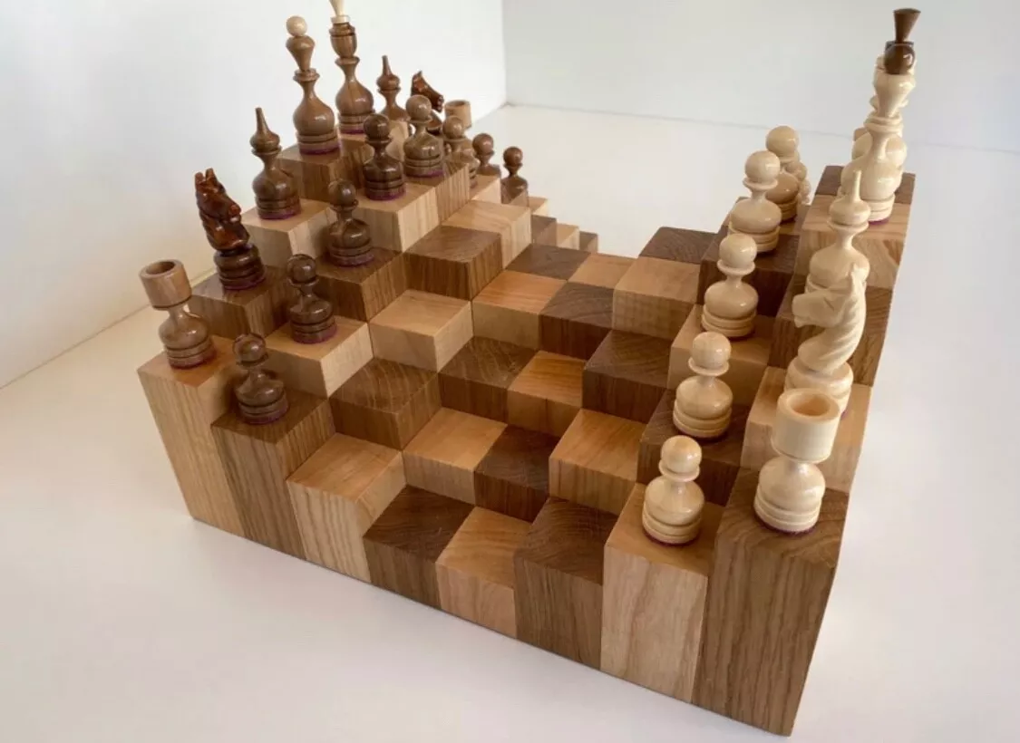 3d chess set prada