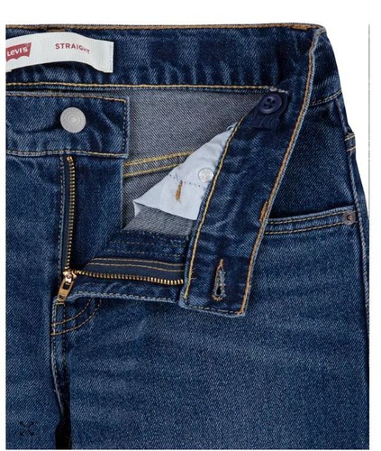 Auténticos pantalones vaqueros elásticos rectos LEVI'S para jóvenes niños 551Z azules $42 nuevos con etiquetas - Imagen 3 de 10