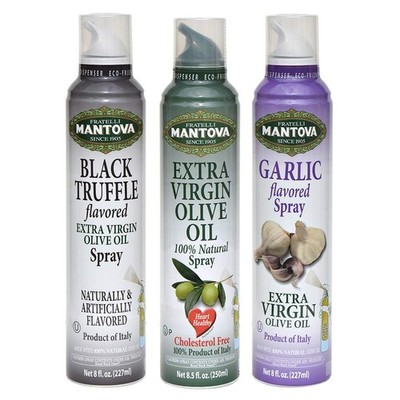 Mantova Spray 100 Extra Virgin Olive Oil Variety Set - Black Truffle | Garlic...