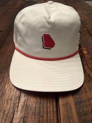Bad Birdie Hat White And Red Georgia SnapBack 