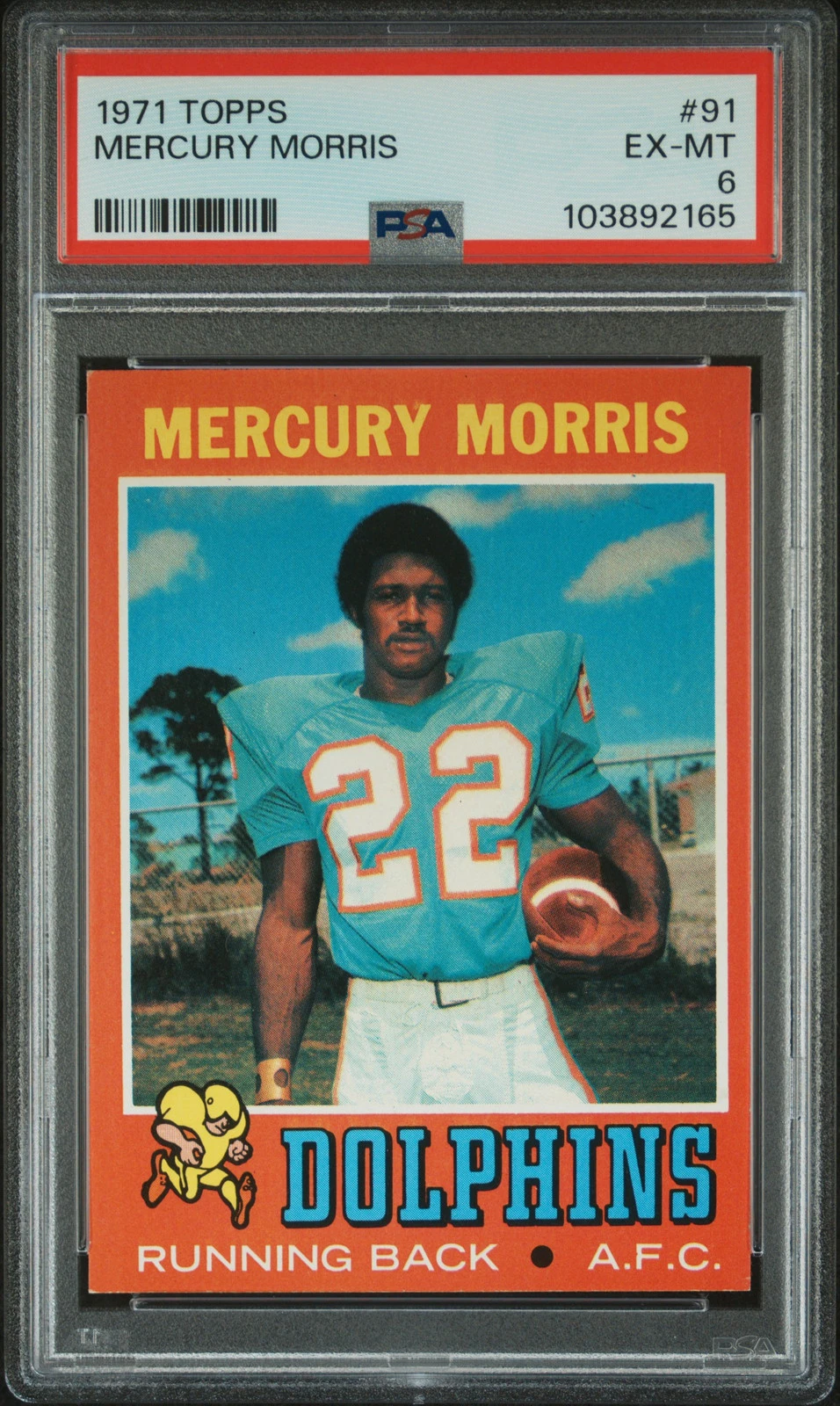 Mercury Morris trading card