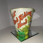 Ohio Art Tin Toy Pail Little Red Riding Hood Vintage 1976