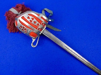 Vintage British Scottish Wilkinson Numbered Basket Hilt Sword