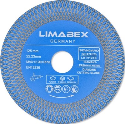 Fliesentrennscheibe 125 mm Keramik Stein 2 in 1 Diamanttrennscheibe X-Mesh
