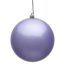 Vickerman N591086DCV 4 in. Lavender Candy UV Treated Christmas Ornament Ball ...