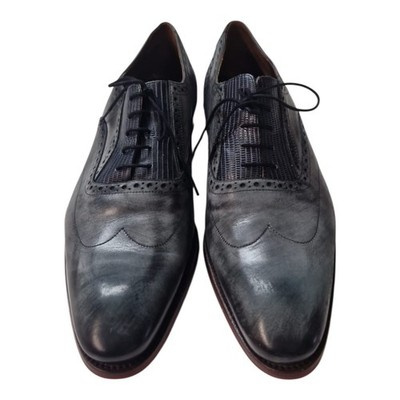 Floris Van Bommel gr 43 1/2 Herren Halbschuhe Schnürschuhe Elegant Sehr Gut K7