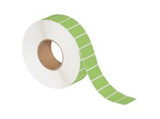 4 x 6 1/2" Green Thermal Transfer Labels 900/Roll 3" Core 4 Rolls