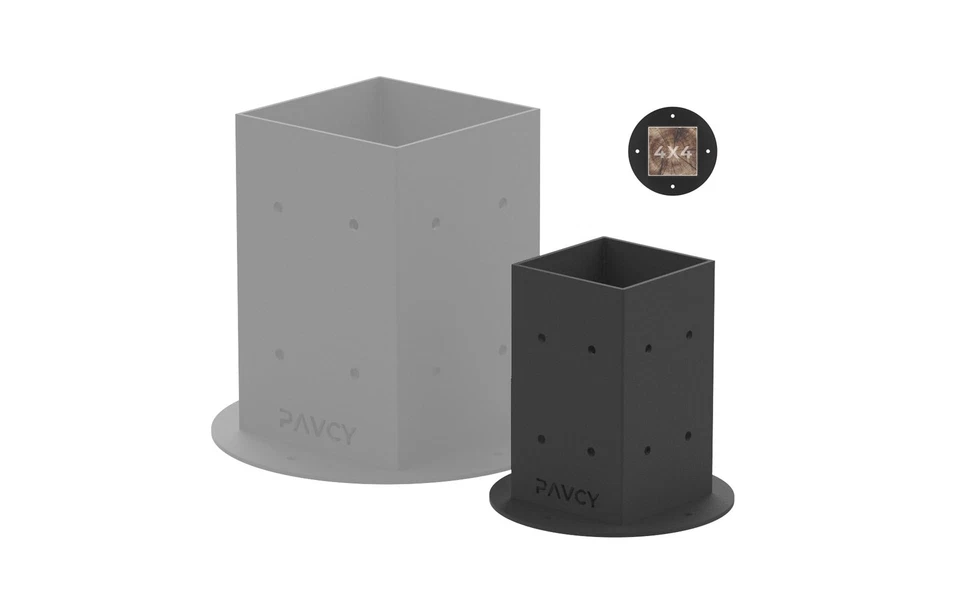 Super-Duty Post Base, GMINO 4x4 Post Bracket for Fence Anchor, Deck Railing, ... - Image 3 of 4