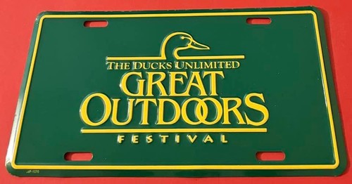 The Ducks Unlimited Great Outdoors Festival  Booster License Plate Expo Hunting