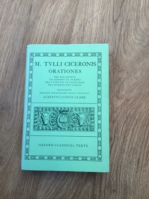 Marcus Tullius Cicero, orationes, oxford classical texts