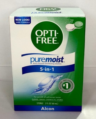 Opti-Free Puremoist Multi-Purpose Contact Lens Cleaning/Disinfecting EXP:07/27