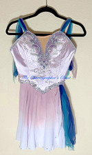 Professional Lilac Blue Cupid Talisman Lyrical Ballet Chiffon Dress Adult XS