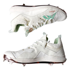 Shugo Zero Mens Size 13 Baseball Cleats Miami Marlins Player Issue 32 White Shoe