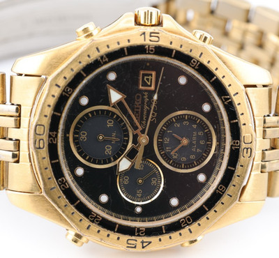 SEIKO CHRONOGRAPH SQ 50 ALARM WRIST WATCH, 7T32-7068, 40mm, FOR