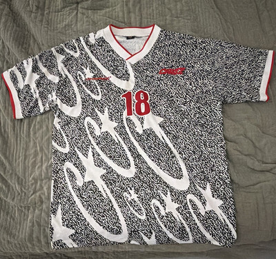 Corteiz Graphic Jersey Men's 2XL Black/White/Red