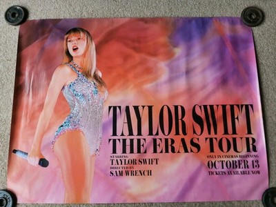 Taylor Swift Eras Tour Original UK Cinema Quad Poster 40x30'' Rolled New Mint