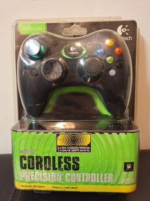  2004 Logitech Cordless Wireless Precision Xbox Controller Halo Green 