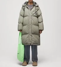 The Arrivals turbo sleeper Hooded puffer coat in green size S