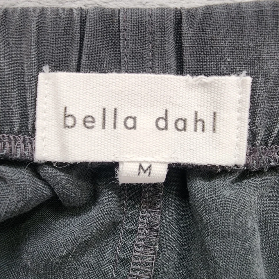 Bella Dahl Shorts Womens M Black Soft Drawstring Waist Frayed Hem Pockets Boho - Image 3 of 4