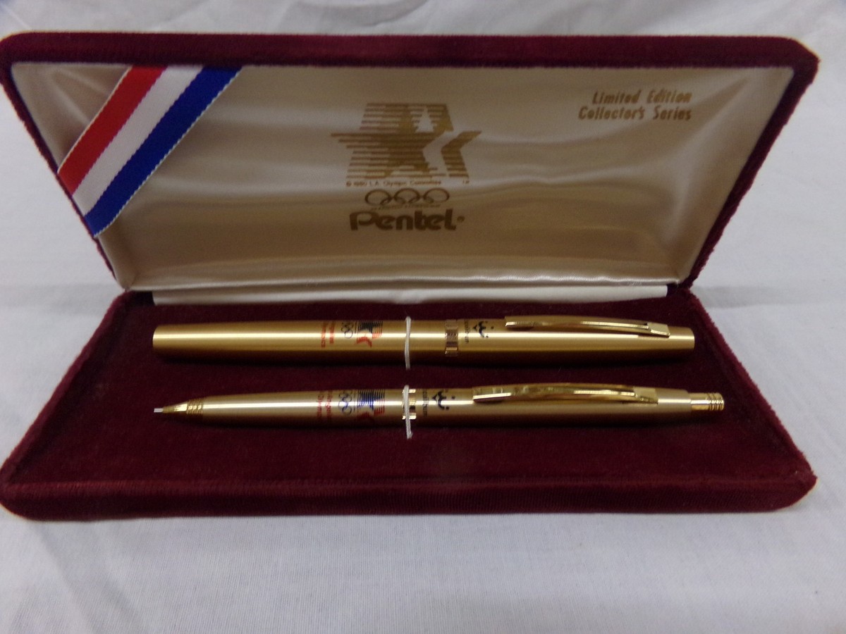 Pentel Limited Edition 1984 Los Angeles Olympics Pen Pencil Set
