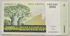 Madagascar 2000 Ariary 2006 Unc