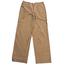 VTG Talbots Dress Pants Trousers Stretch Women's Size 10 Tan Flat Front