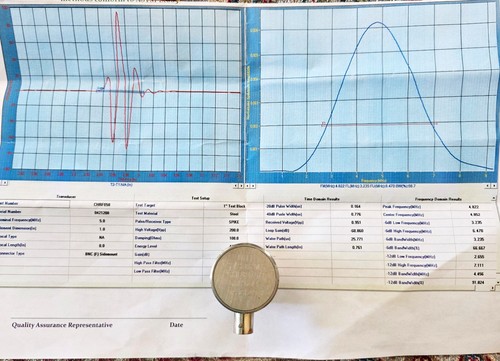NDT Contact Probe, NDT Systems Type CHRF058, 5 MHZ