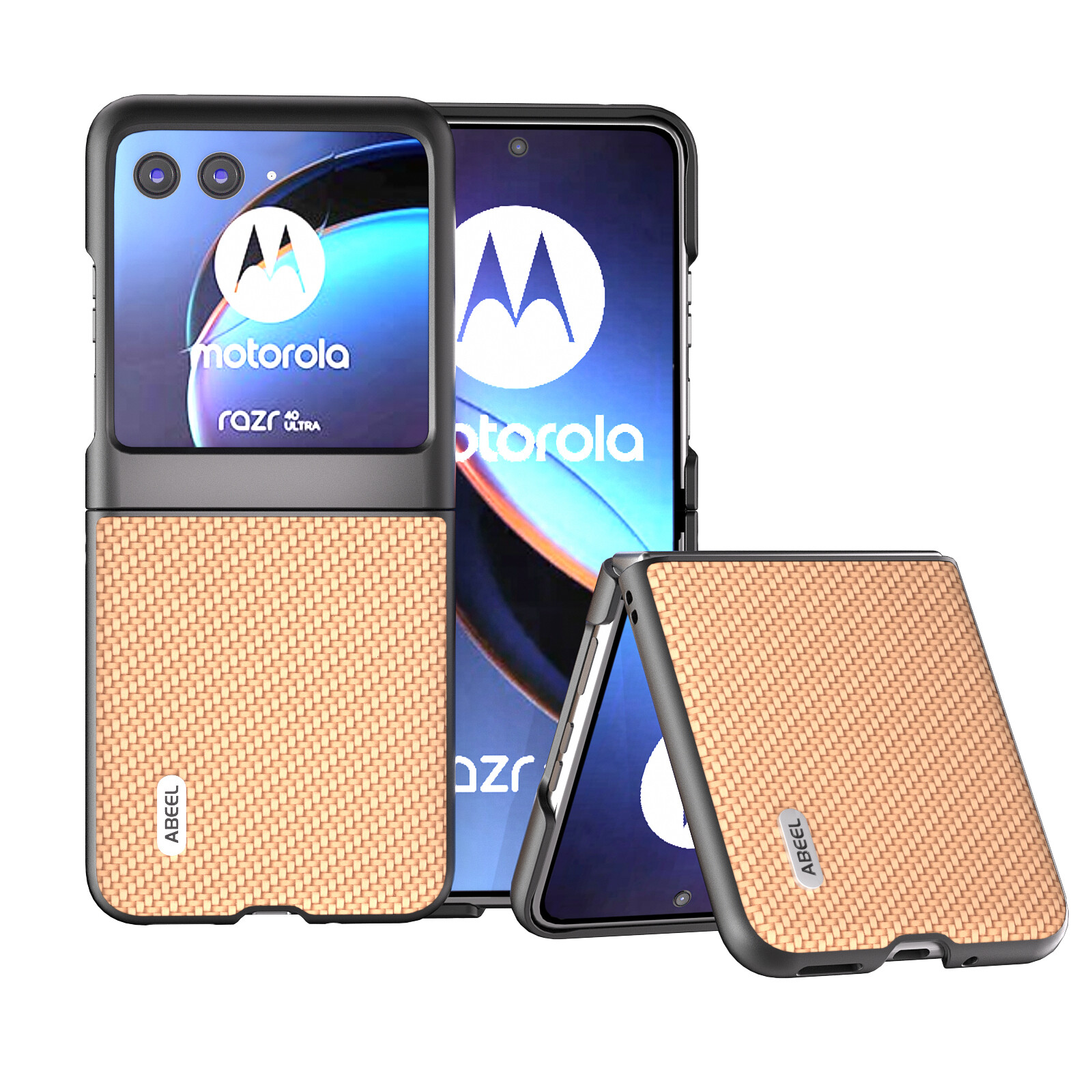 Motorola Moto Razr 40 50 60 Ultra Carbon Fiber Flip Case