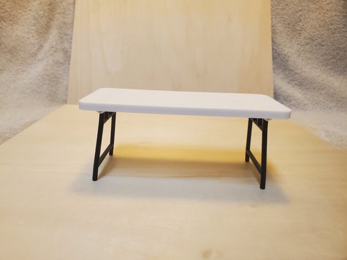 1/10TH SCALE WHITE FOLDING/CAMPING TABLE FOR SCALE RC/DIORAMAS - Picture 2 of 6