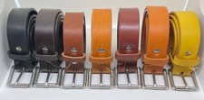 Richard Mason Belt, 1.5 inch, English Bridle Leather, Hypoallergenic SS Lot