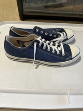 NEW VINTAGE 80/90's Chuck Taylor Converse All Star Low Tops USA Blue SIZE 12.5