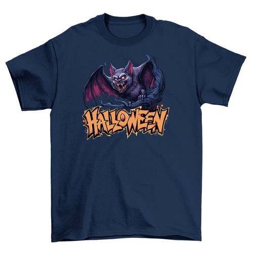 Halloween_201 Bat Attack Unisex Tee - Funny and Spook-tacular! 100% Cotton, Scar - Picture 3 of 46