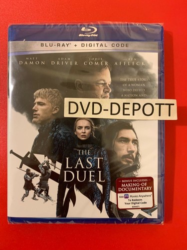 The Last Duel Blu Ray + Digital HD Brand New FAST Same Day Free Shipping!
