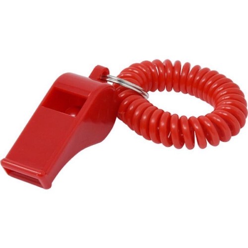3 ~ HILLMAN Plastic Assorted Sporting Whistle Wrist Coil Keychain 1 Pk - Picture 3 of 5