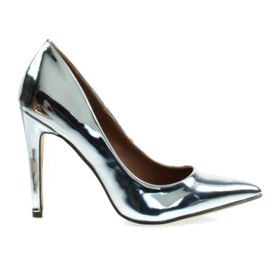 Bonnibel Cadence 1 Silver Classic High Heel Pump Pointed Toe Stiletto Size 6 NIB